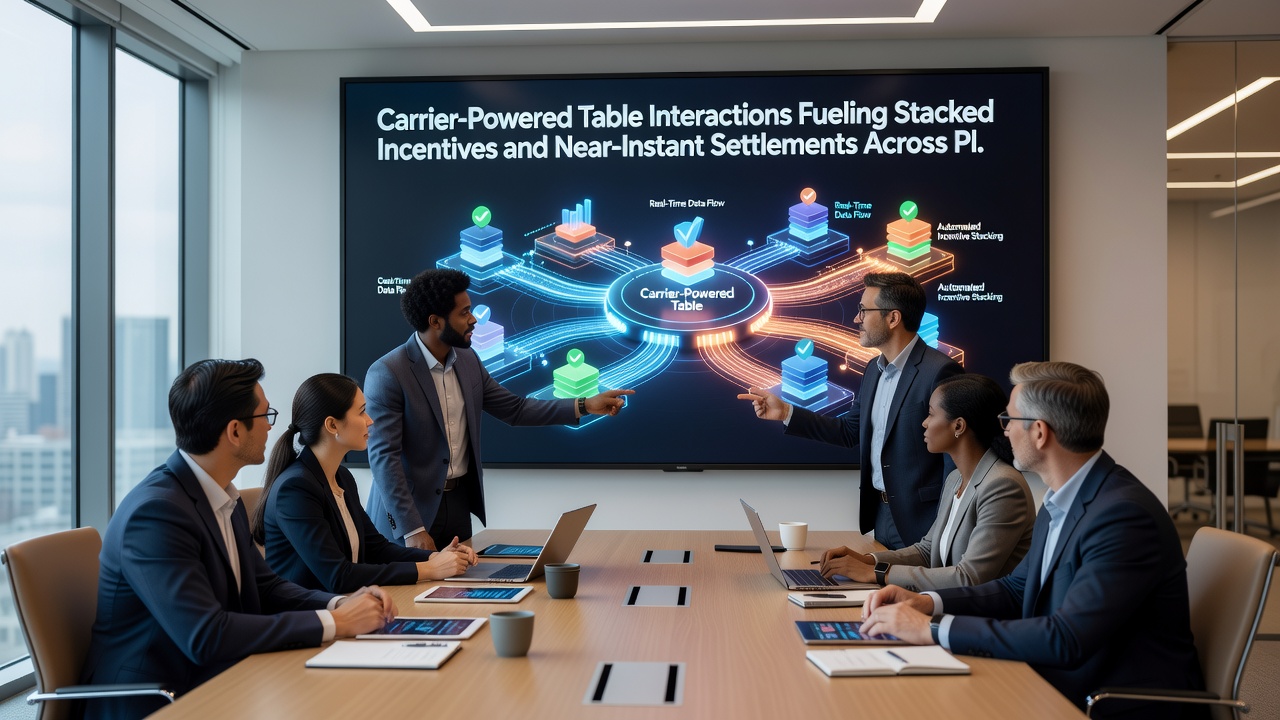 Live dealer table screen displaying rapid settlement confirmation after carrier-funded session