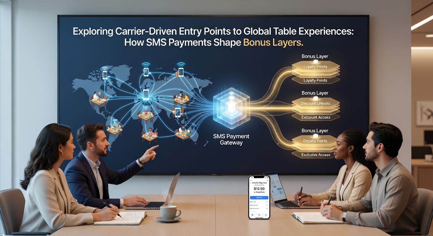 Global live dealer tables accessible via mobile with SMS payment overlays